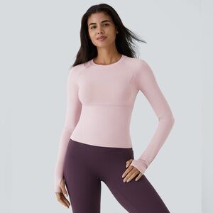 Halara Solid Thumb Hole Yoga Sports Top